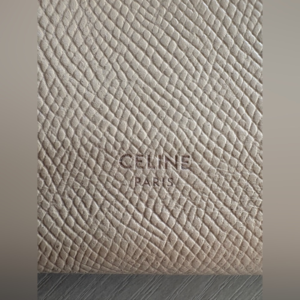 Celine Strap Continental grained Calfskin Wallet,Beige / Light Taupe - Picture 8 of 15